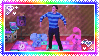 Josh, Blue, and Magenta dancing